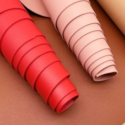 Couro Sintético Artificial Dupla Face em Granulação de Vaca em PVC para Artesanato, Bolsas, Tapetes de Mesa, Carteiras