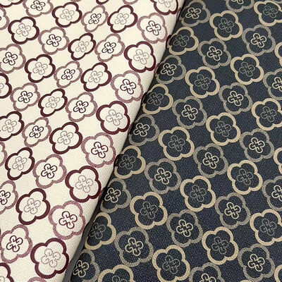 Tecido de Couro Artificial de PVC Sintético Estampado Trevo de Quatro Folhas Forro Impermeável Embalagem de Bolsa Capa de Celular Sofá