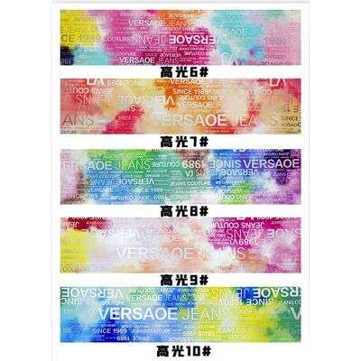 PU Rainbow Letter Print Magazine Design Couro sintético Impermeável Tecido de couro falso para saco de bagagem Mobiliário cosmético/sofá