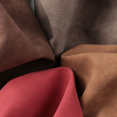 Couro Sintético PU Frosted Yangbuck Nubuck Grain para Bolsas, Sapatos, Carteiras, Decoração, Cadernos, Capas, Tecido de Couro Sintético