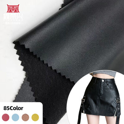 Couro Sintético Napa Grain Semi-PU Elástico B251 para Roupas, Bolsas, Capa de Fone de Ouvido