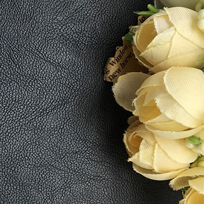 128 Couro Sintético Elástico com Textura de Pele de Ovelha Gravada, Tecido Falso para Roupas, Saias, Bolsas, PU Sem Lavagem