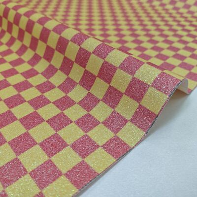 Tecido de couro PVC verificador de brilho premium para bolsas, carteiras, sapatos e acessórios de moda