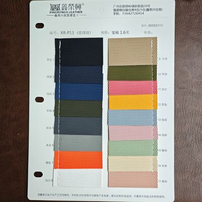 Texturas de basquetebol hexagonais em relevo PVC rolos de couro sintético couro artificial para sacos Mobiliário de carro interior