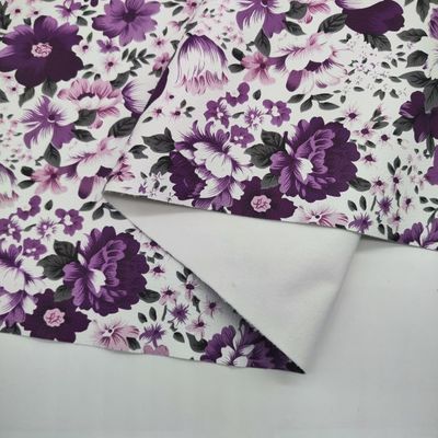 Impressão de flores coloridas PVC PU Material de couro sintético falso