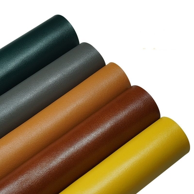 PVC 158 Pintura de grãos de couro de vaca Couro sintético artificial para sacos de sapatos Tecido de couro falso
