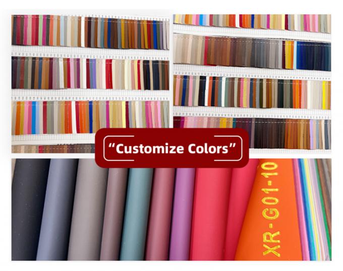 Super elástico PVC tecido de couro sintético de grão liso resistente à sujeira de couro falso para móveis 6