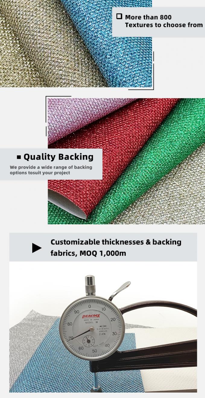 Rel&acirc;mpago Glitter grosso PVC couro sint&eacute;tico Forro de cal&ccedil;ado para joalheria Artesanato Saco de bagagem Embalagem Sof&aacute; de material de couro falso 5
