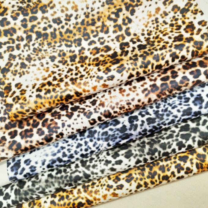 Couro Sint&eacute;tico Artificial com Estampa de Leopardo em PVC para Atacado para Bolsa, Caderno, Capa de Celular, Tapete de Mesa, Tecido de Couro Falso 11