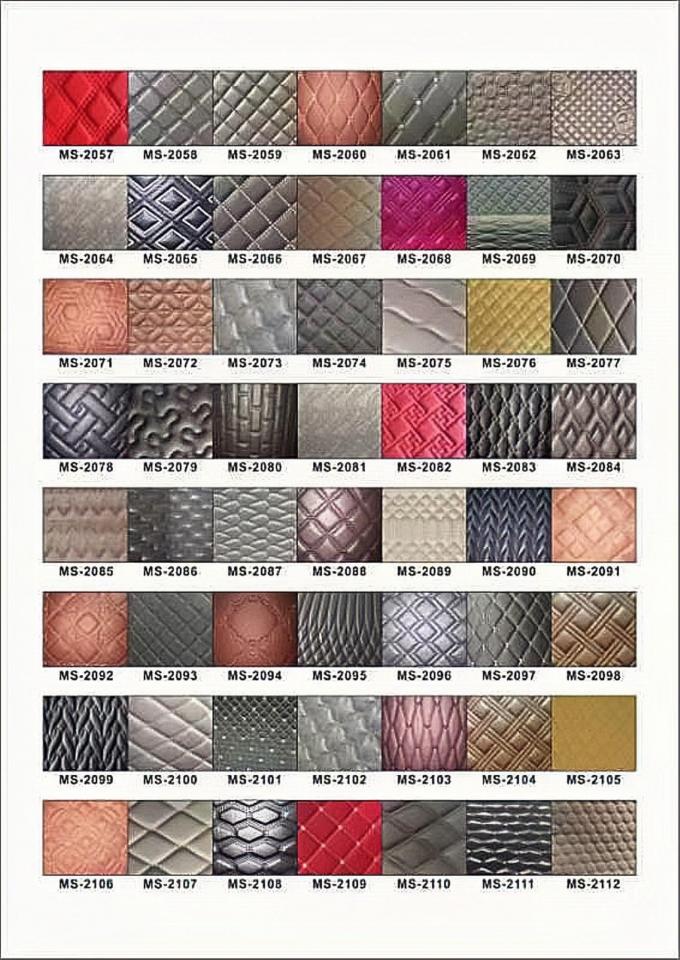 Couro PVC de espuma de poliuretano de 6,0 mm para capas de assento de carro 4