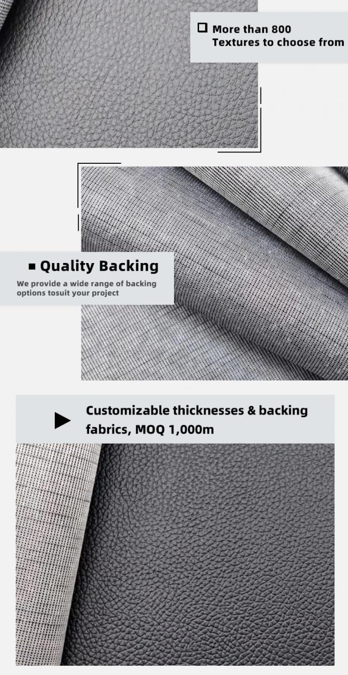 Couro Sint&eacute;tico Artificial de Padr&otilde;es de Gr&atilde;o de Lichia Variados de PVC em Promo&ccedil;&atilde;o, Pre&ccedil;o Barato para Cadeira, Sof&aacute;, Sapatos, Tapete de Carro, Couro Falso 5