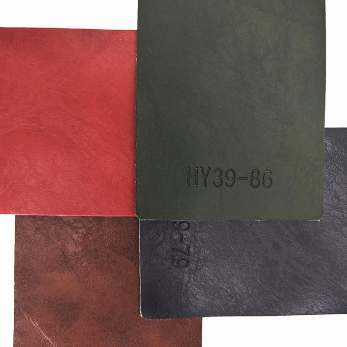 PVC Crazy Horse Oil Wax Tanned Couro sintético artificial para cadeira Sofá Saco Cinturão de segurança de carro Tecido de couro falso 10