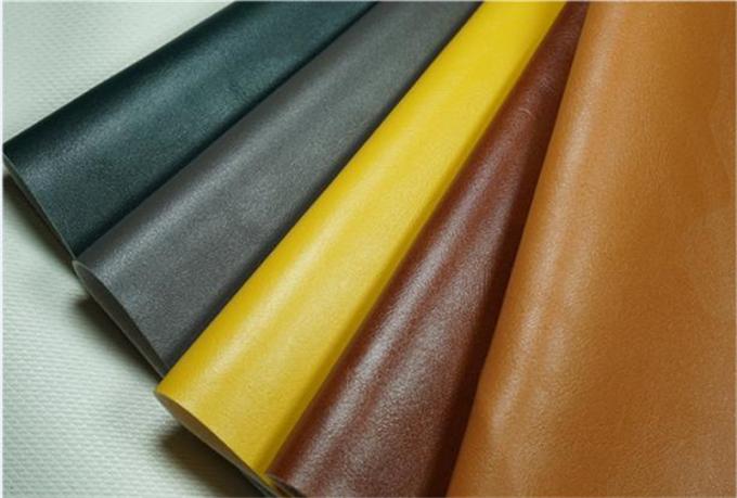 PVC 158 Pintura de grãos de couro de vaca Couro sintético artificial para sacos de sapatos Tecido de couro falso 7