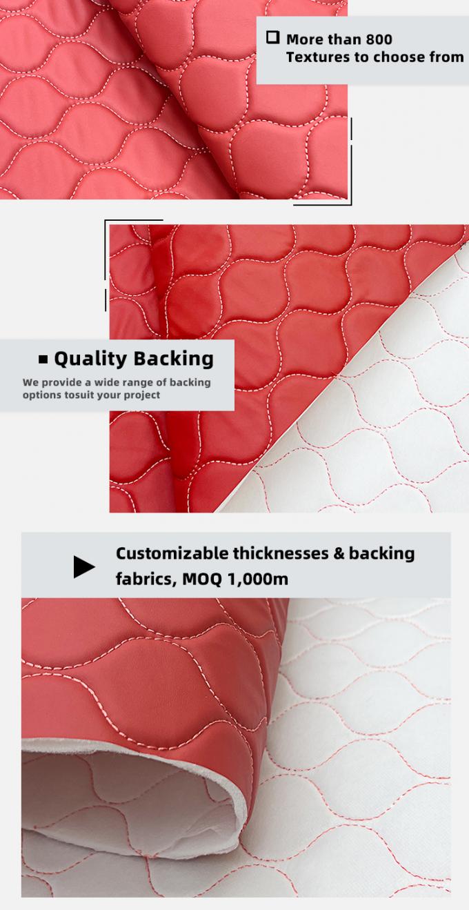 Couro Sintético Falso Texturizado Esponja PVC 3mm Anti-Arranhões Impermeável Macio para Capas de Móveis Sofás Cadeiras de Massagem Assentos de Carro 5