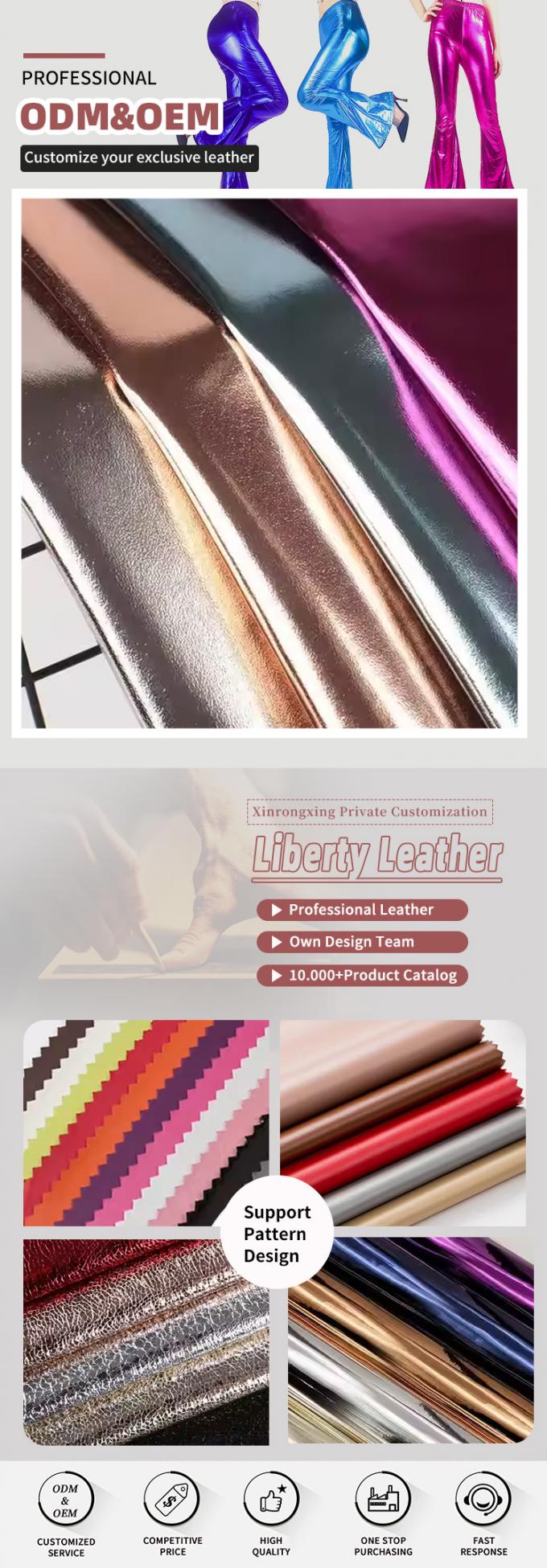 Pel&iacute;cula de metal PU R61 Cereais de ovelhas Couro sint&eacute;tico Roupa Carteira Caixa Bolso Saco de sapatos Quadro de notas Tecido de couro falso 4