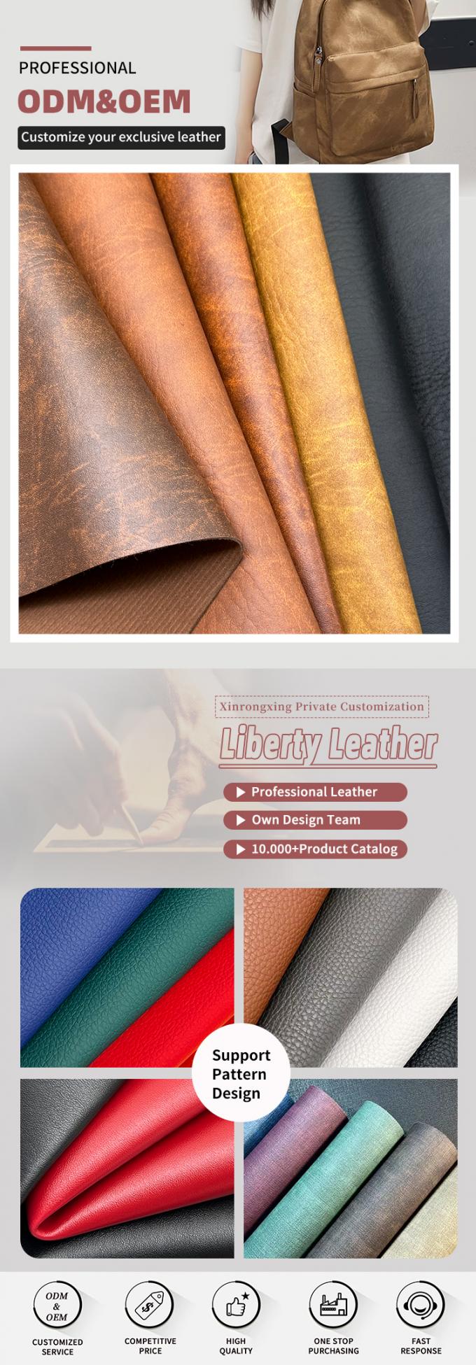 Couro Sint&eacute;tico Artificial com Textura de Elefante PVC de 1,4mm para Bolsas, Carteiras, Artigos Dom&eacute;sticos, Sof&aacute;s, Materiais de Couro Sint&eacute;tico 4