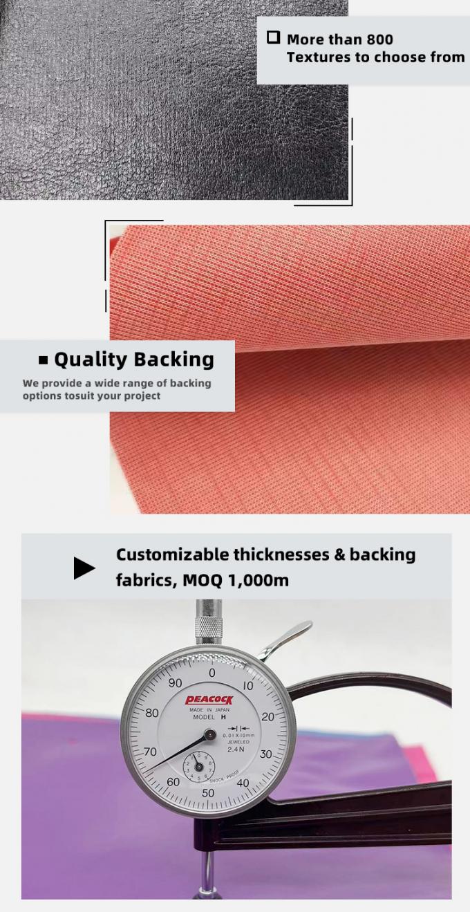 Tecido de couro de malha de PVC para m&oacute;veis de 57/58" resistente &agrave; abras&atilde;o e &agrave; &aacute;gua 5