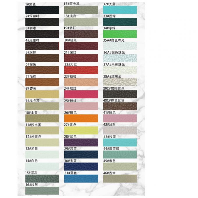 PVC Litchi Grain Couro sintético para móveis Largura 54" 13