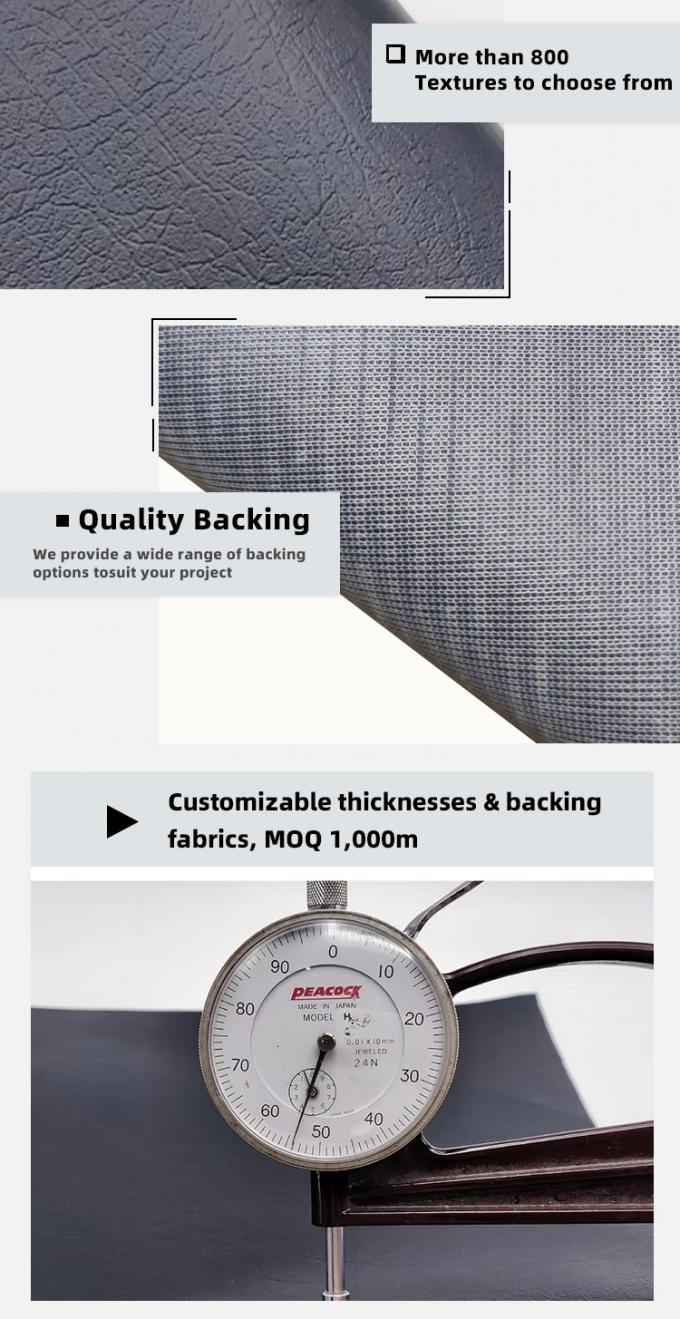 PVC Mobili&aacute;rio Couro 0,6 mm Rebocado Material de Revestimento Imperme&aacute;vel 5