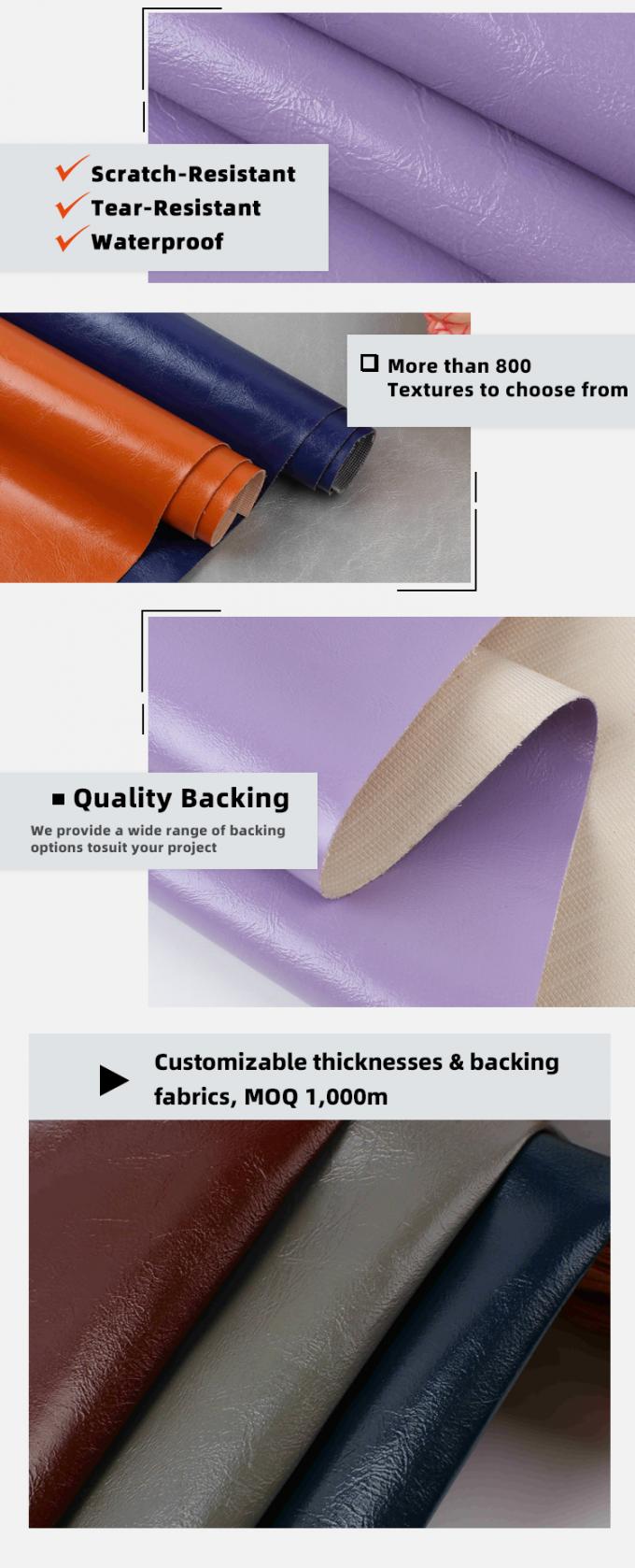 Couro sint&eacute;tico de PVC com cera oleosa para m&oacute;veis 54" de largura 5