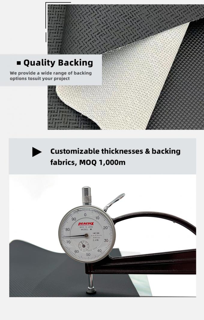 Couro artificial PVC 140cm de largura resistente à abrasão para estofamento de móveis 7