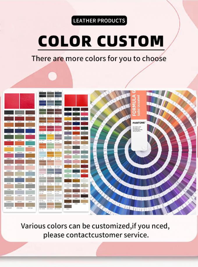 Tecido de couro sintético com padrão de grãos de PVC para assentos de automóveis e móveis 5