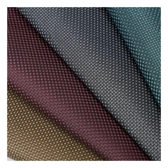 Tecido de couro sintético artificial com padrão de trama pequena, cor pérola metálica PVC, para embalagem, carteira, caixa, sapatos, caderno. 9