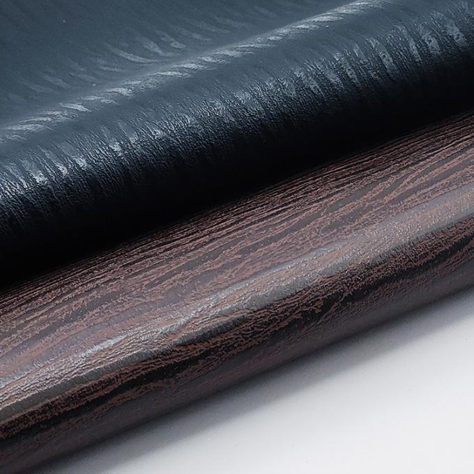 Venda a retalho de couro Pvc de listras de couro sintético de madeira Impressão de embalagem Carteira Caixa de sapatos Bloco de notas Tecido de couro falso 7