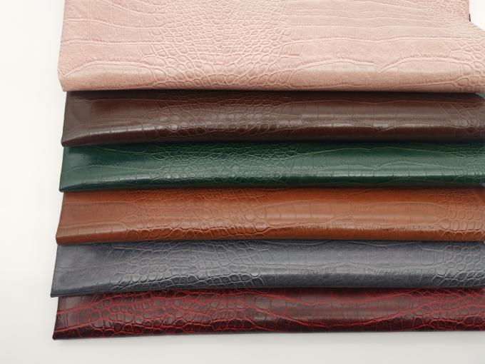 Pvc grão de crocodilo couro sintético artificial caixa de carteira sapatos Ntoebook tecido de couro falso 5