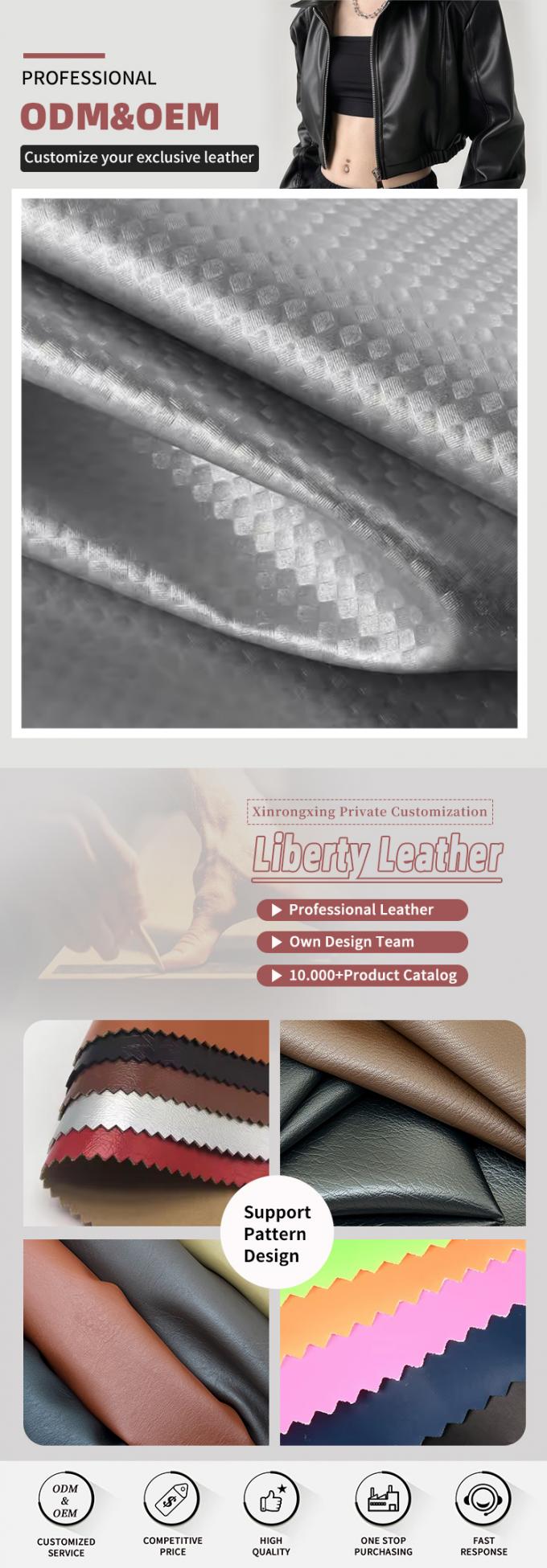 Fibra de carbono PU el&aacute;stica de palha estofado de gr&atilde;o de couro sint&eacute;tico para sacos de roupa fones de ouvido caixa de manga tecido de couro falso 4