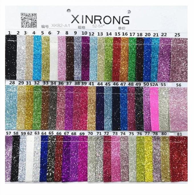 Gr&aacute;fico de PU Glitter Powder Grain de couro sint&eacute;tico Porta-moedas Cal&ccedil;ados Notebook Tecido de couro 11