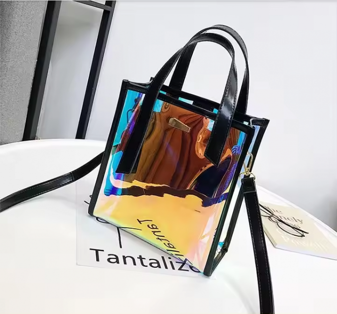 PU Rainbow Letter Print Magazine Design Couro sintético Impermeável Tecido de couro falso para saco de bagagem Mobiliário cosmético/sofá 14