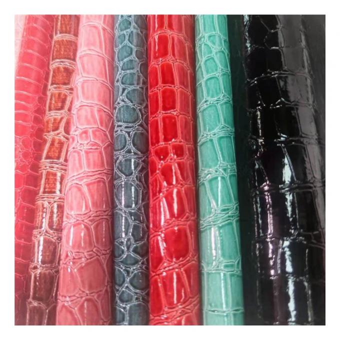 Pedra de alto brilho Pvc de couro sintético Pintura de animais Calçados Bolsas e sacos Tecido de couro falso 8
