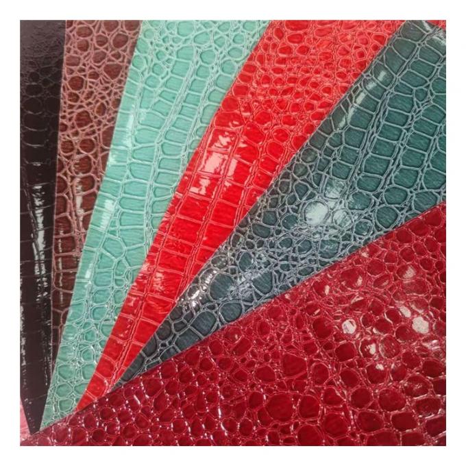 Pedra de alto brilho Pvc de couro sintético Pintura de animais Calçados Bolsas e sacos Tecido de couro falso 7