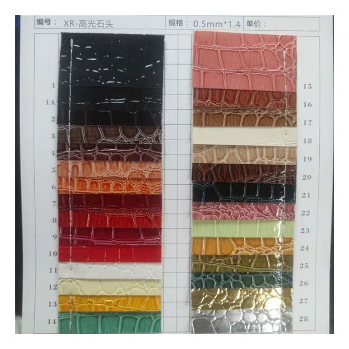 Pedra de alto brilho Pvc de couro sintético Pintura de animais Calçados Bolsas e sacos Tecido de couro falso 16