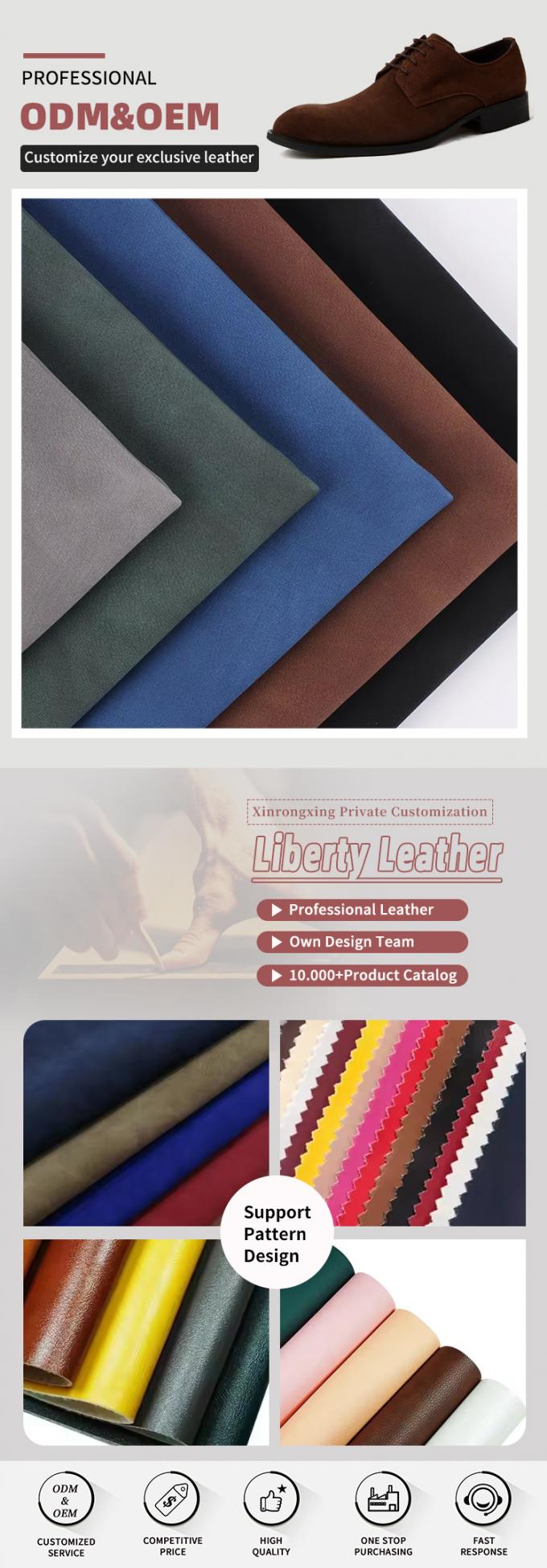 PU Couro Sintético Nubuck Granulado de Pele de Ovelha Fosca de Duas Tons Bolsas Sapatos Carteira Decorar Cadernos Capa Tecido de Couro Falso 4