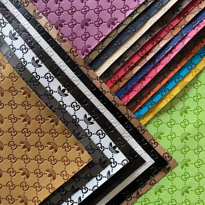 Personalize Couro Sintético PU Vinil com Efeito de Mudança de Cor e Relevo para Sapatos, Bolsas, Tapetes de Mesa e Tecido de Couro Sintético 7