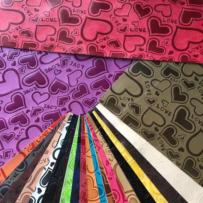 Personalize Couro Sintético PU Vinil com Efeito de Mudança de Cor e Relevo para Sapatos, Bolsas, Tapetes de Mesa e Tecido de Couro Sintético 13