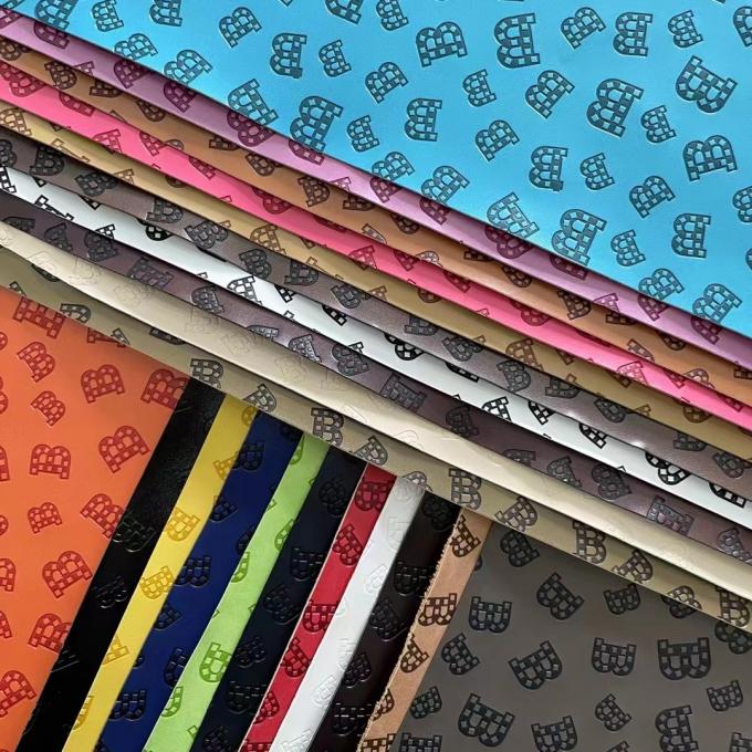 Personalize Couro Sintético PU Vinil com Efeito de Mudança de Cor e Relevo para Sapatos, Bolsas, Tapetes de Mesa e Tecido de Couro Sintético 14