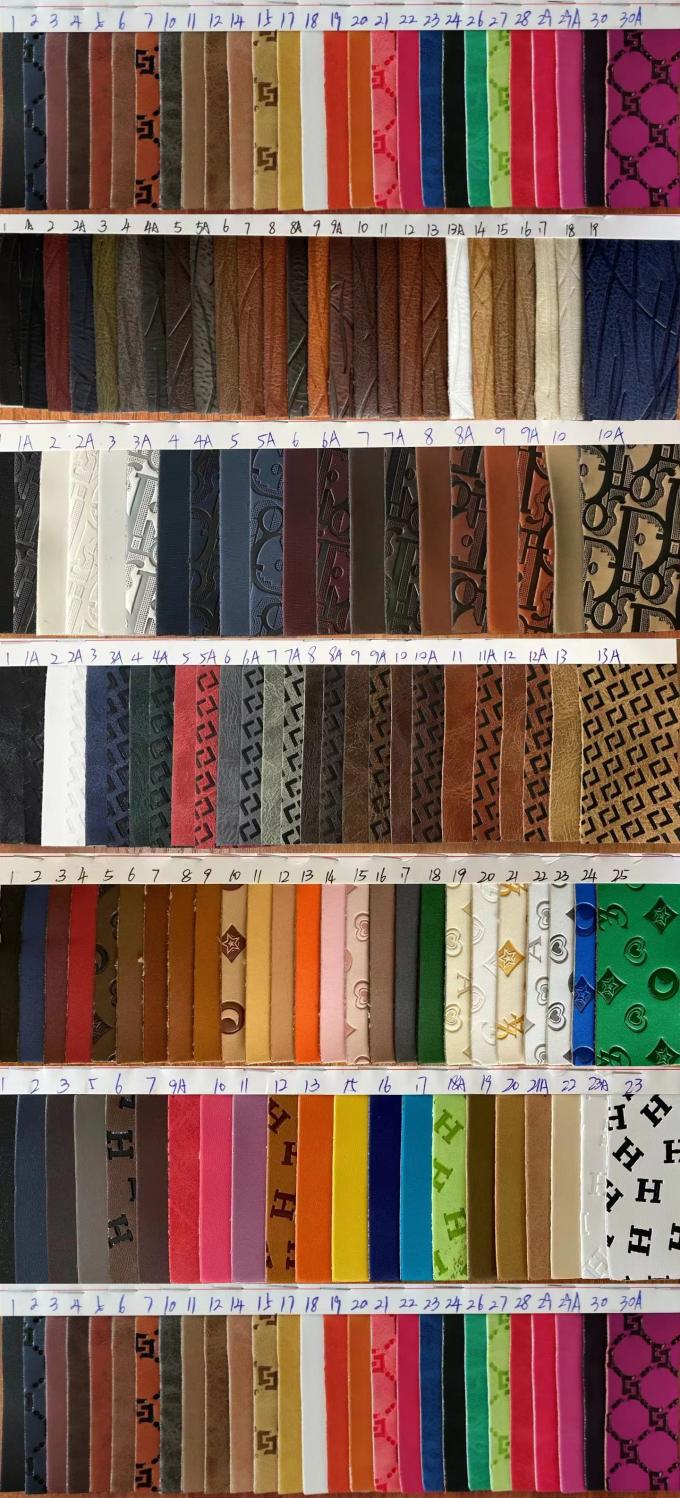 Personalize Couro Sintético PU Vinil com Efeito de Mudança de Cor e Relevo para Sapatos, Bolsas, Tapetes de Mesa e Tecido de Couro Sintético 19